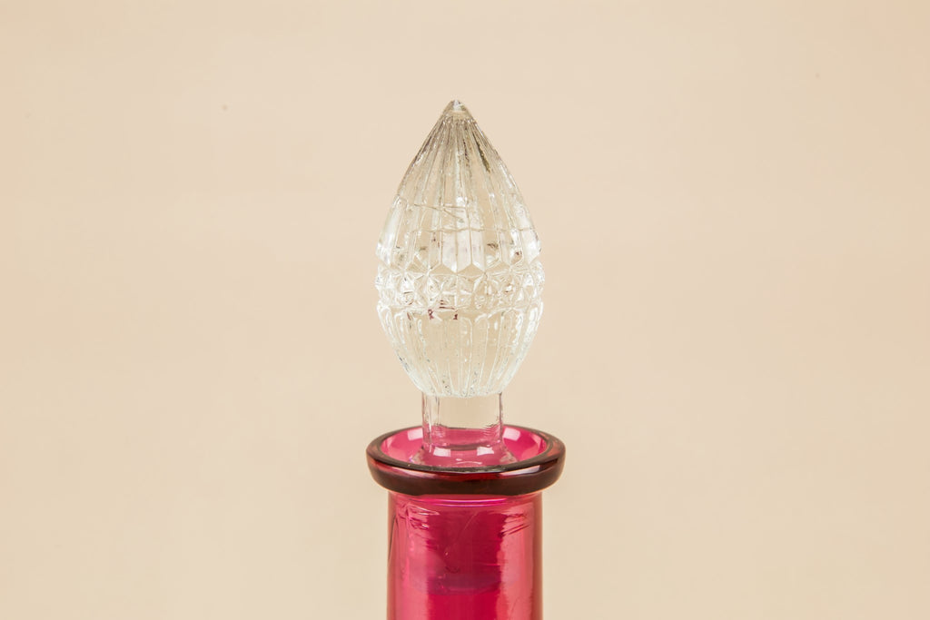 Blown glass globular decanter