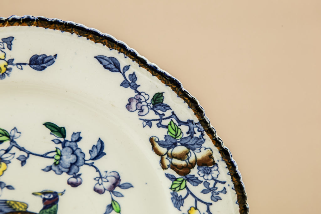 Pottery Art Deco cake plate