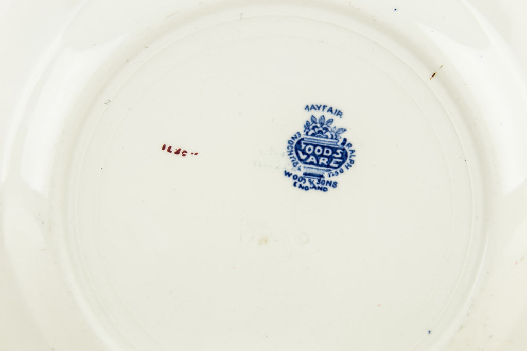 Pottery Art Deco cake plate