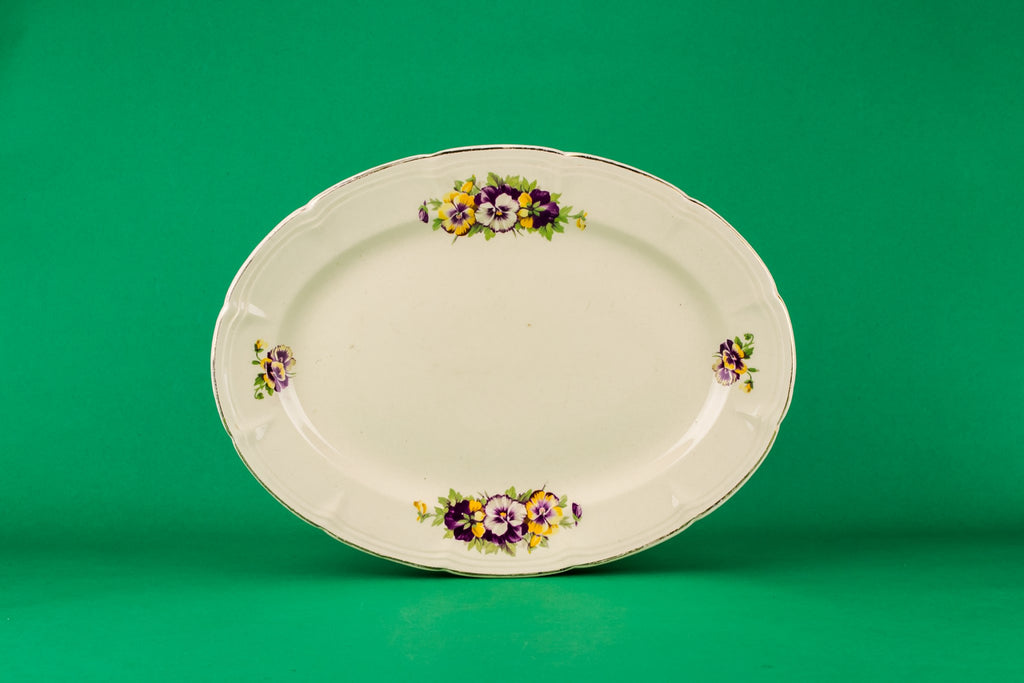 Victorian pottery platter