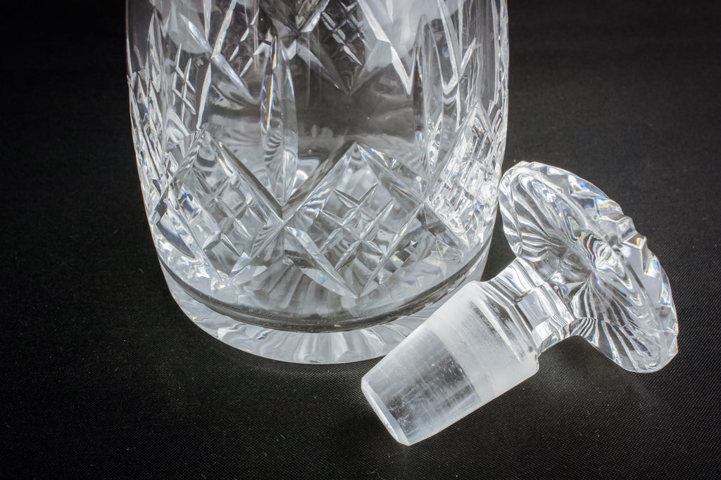 Moulded glass decanter