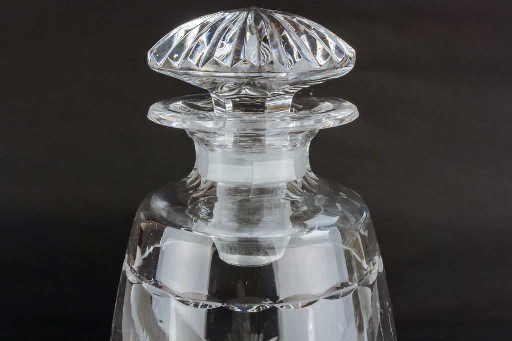 Moulded glass decanter