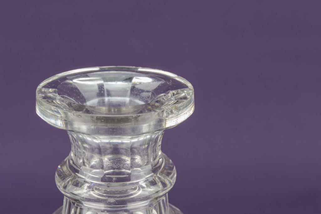 Whisky cut glass decanter