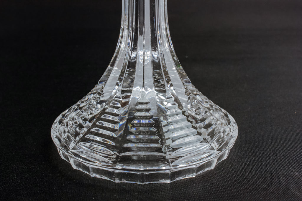 2 Modernist glass candlesticks