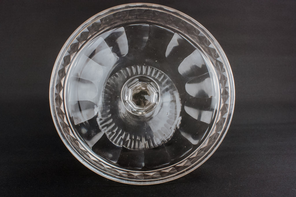 Victorian glass cake stand