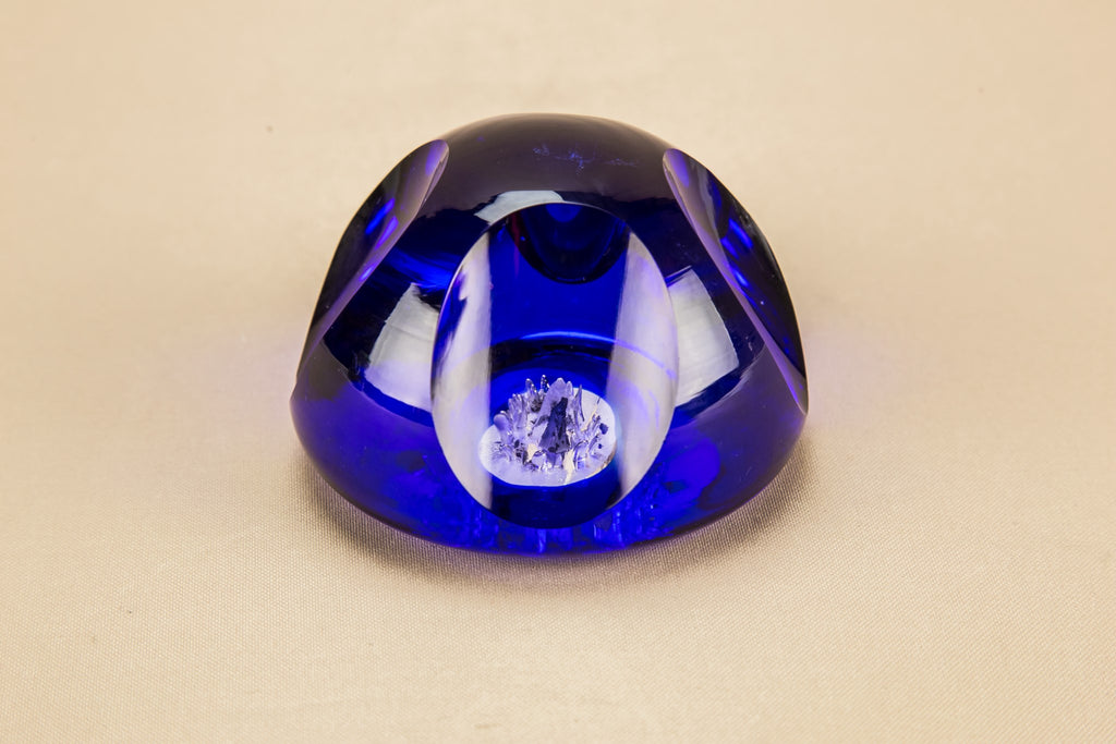 Blue paperweight