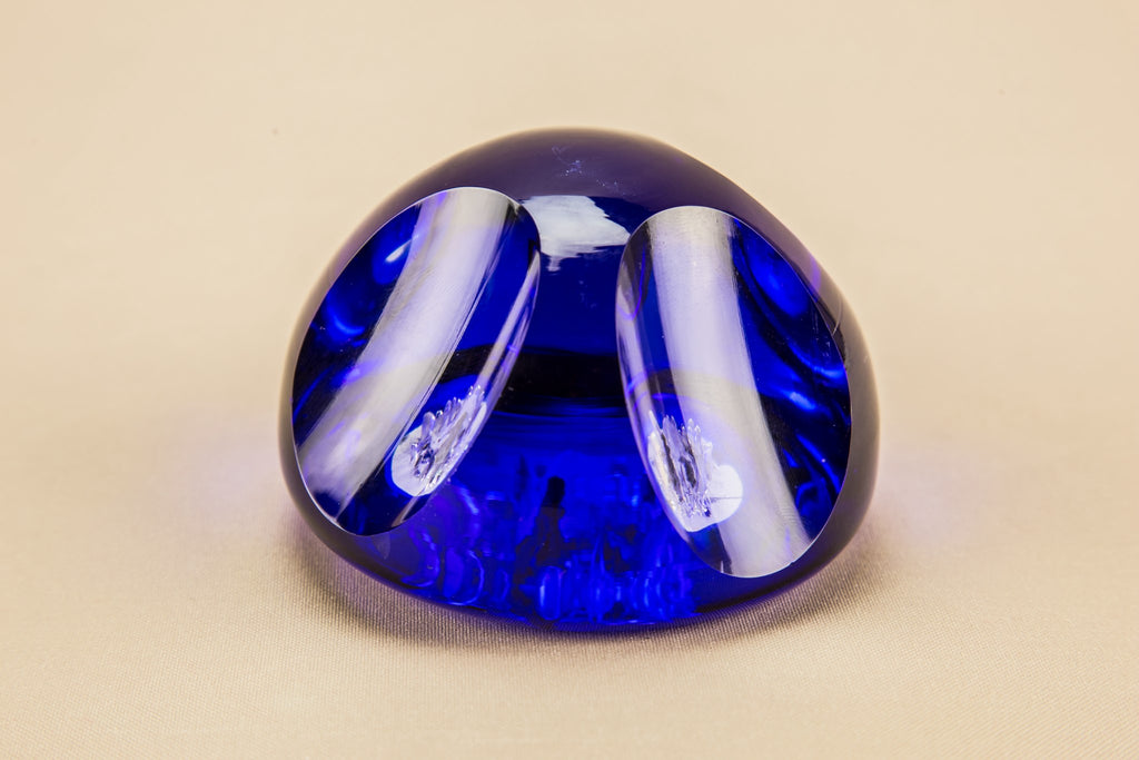 Blue paperweight