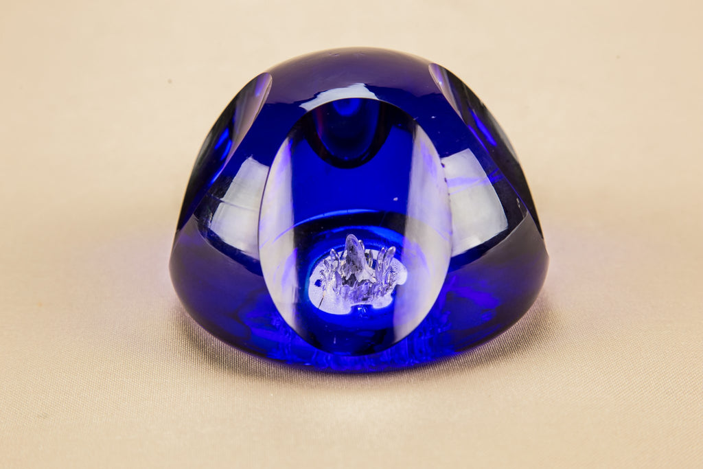 Blue paperweight