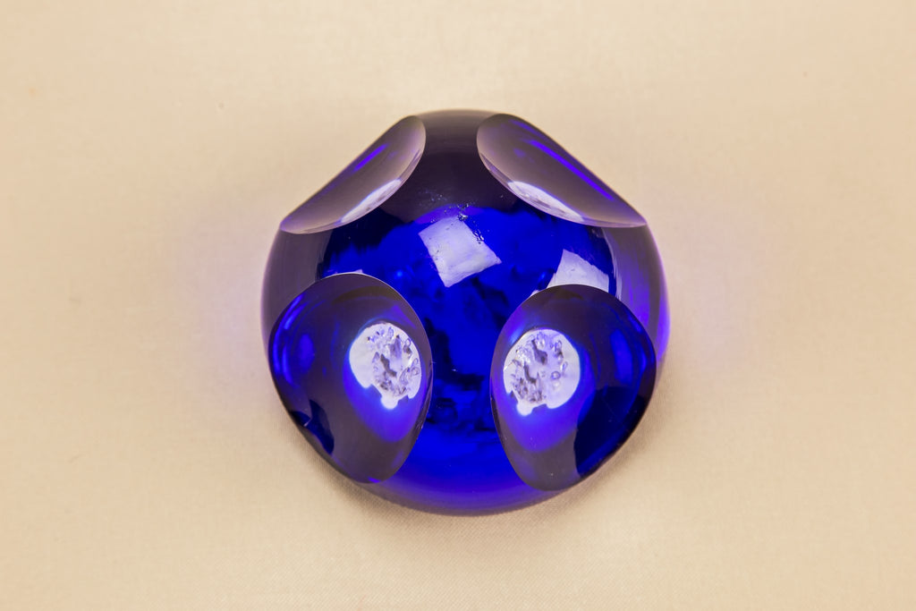 Blue paperweight