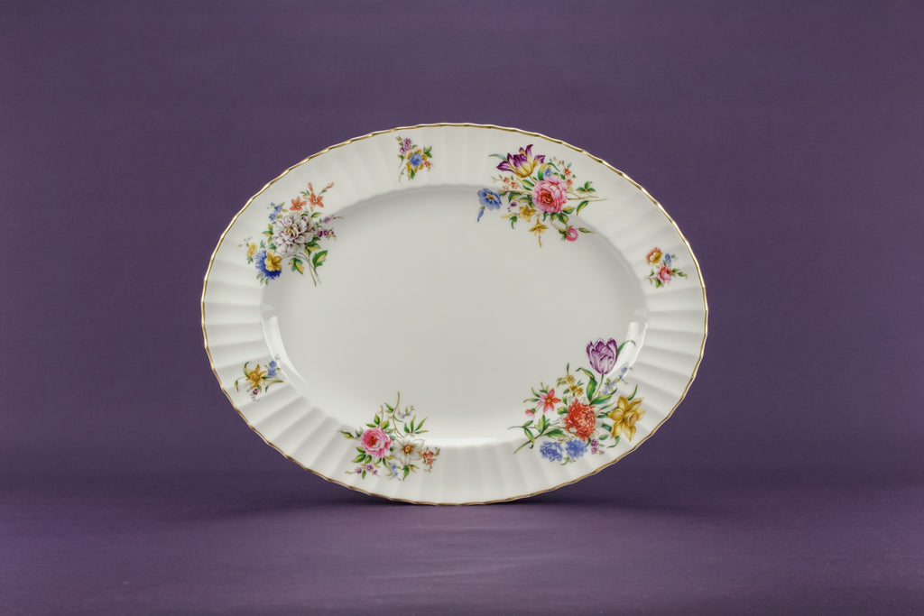 Retro bone china platter