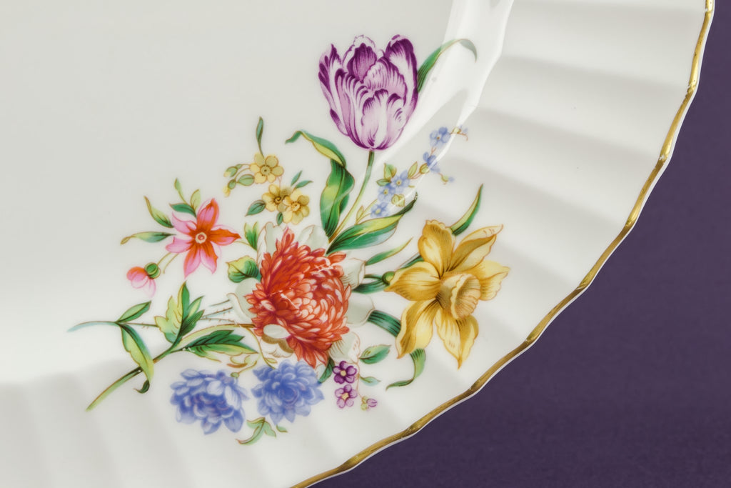 Retro bone china platter