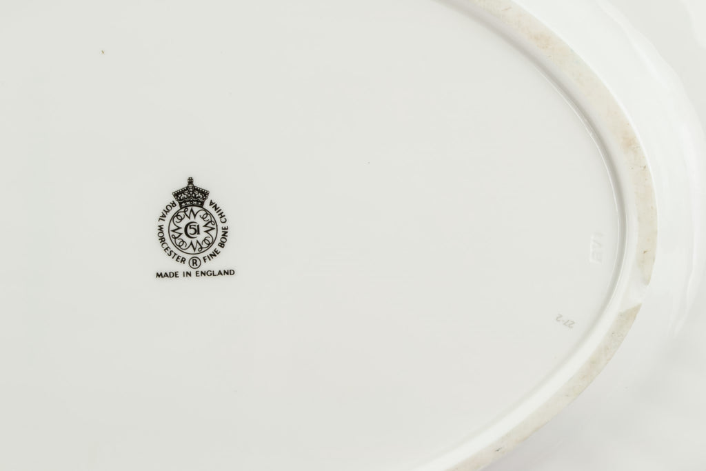 Retro bone china platter