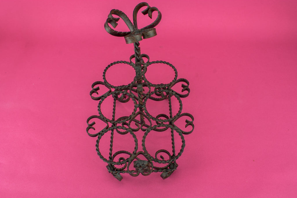 6 shot glasses on stand