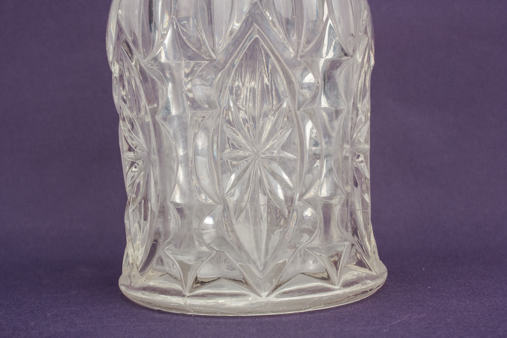 Sherry moulded glass decanter