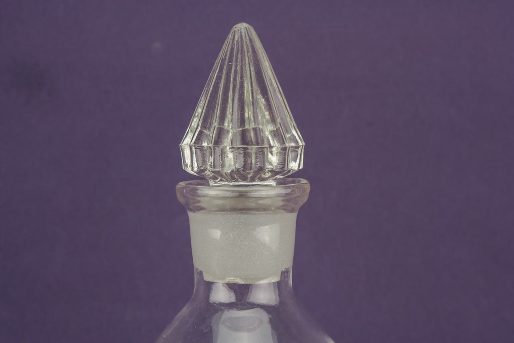 Blown glass ovoid decanter
