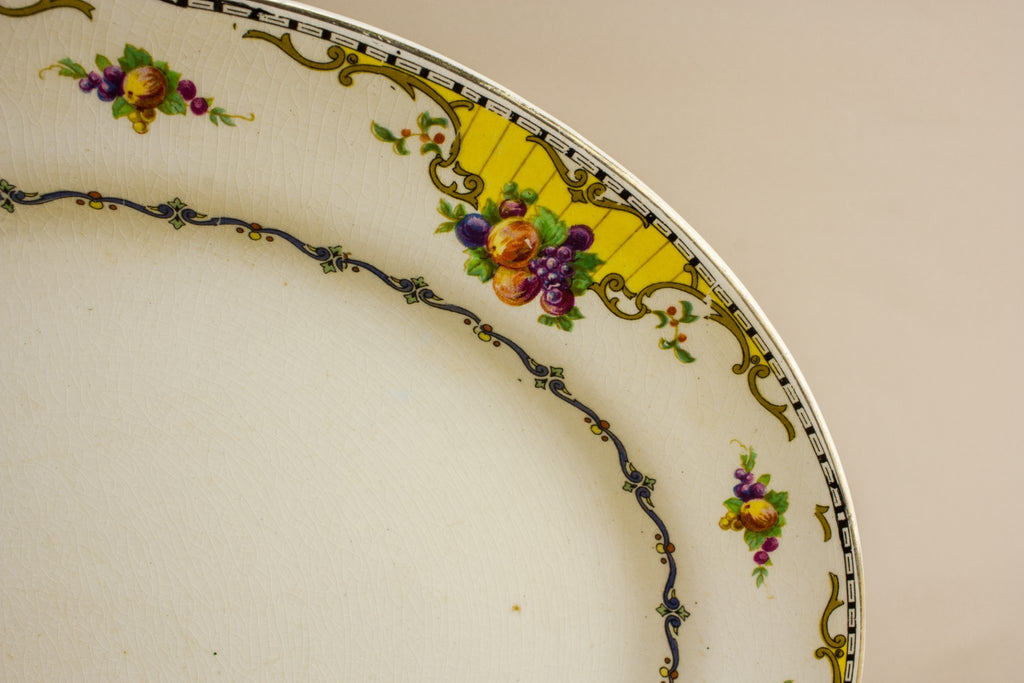 Art Deco pottery platter