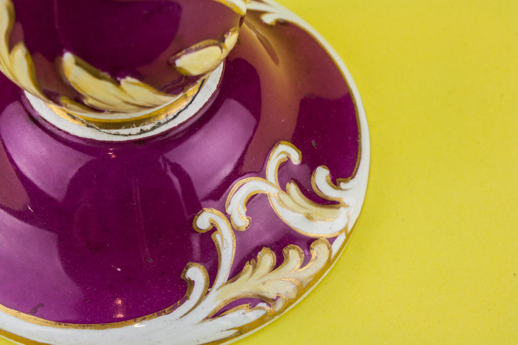 Crimson medium candlestick
