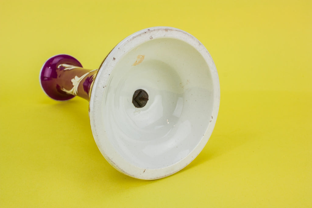 Crimson medium candlestick
