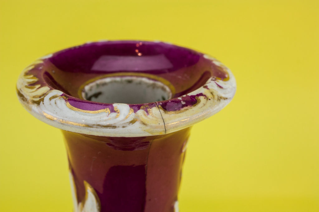 Crimson medium candlestick