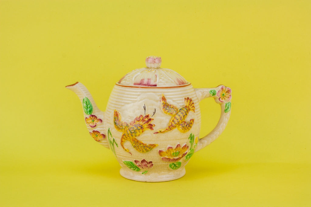 Small pottery teapot