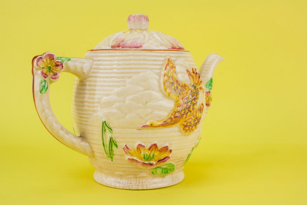Small pottery teapot