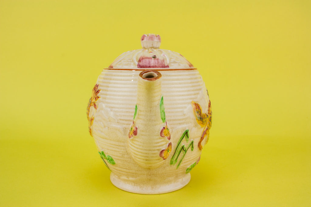 Small pottery teapot