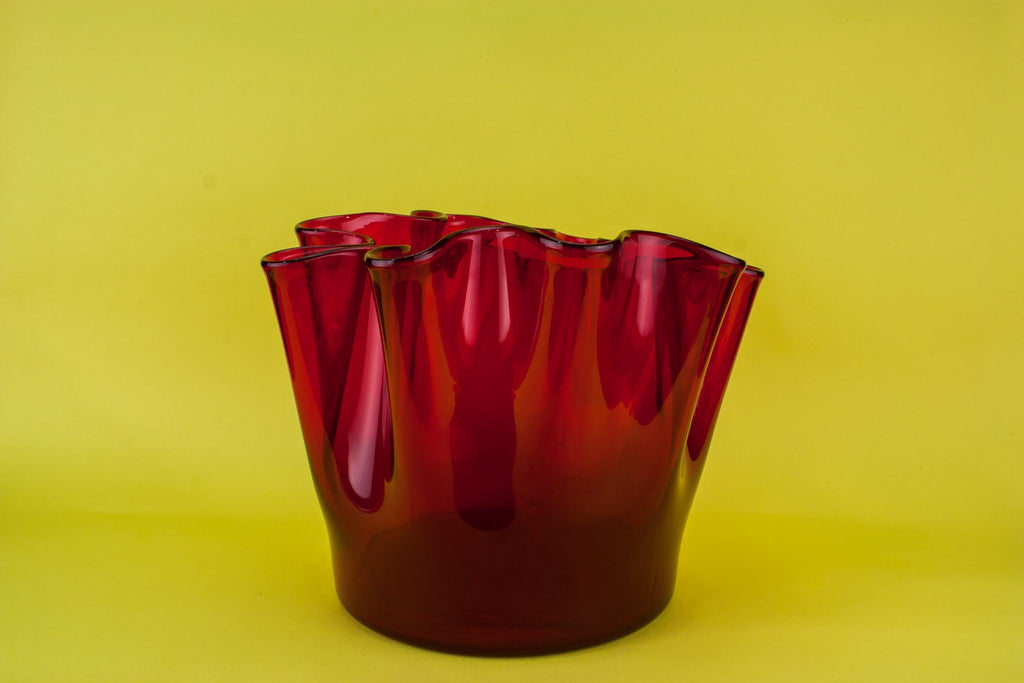 Modernist glass bowl