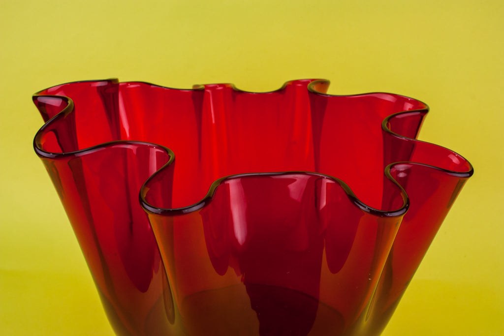 Modernist glass bowl