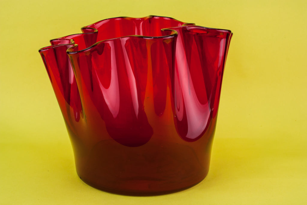 Modernist glass bowl