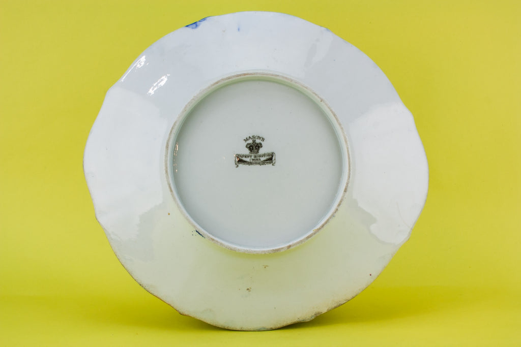 Victorian ironstone cake plate