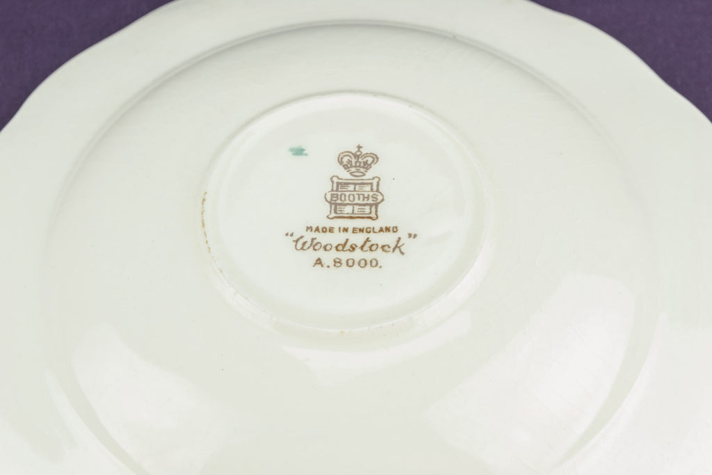Booths pottery tea set for six