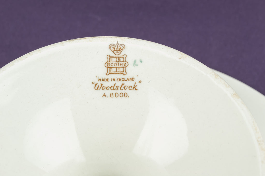 Art Deco pottery cake stand