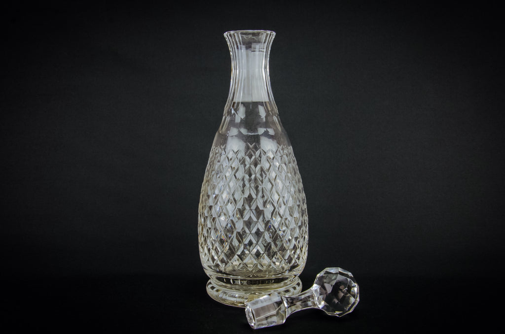 Cut glass baluster decanter