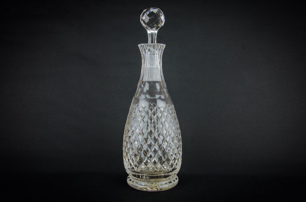 Cut glass baluster decanter
