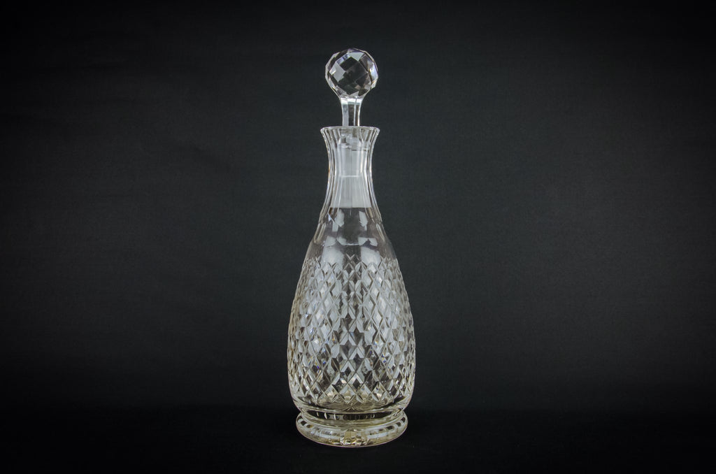 Cut glass baluster decanter