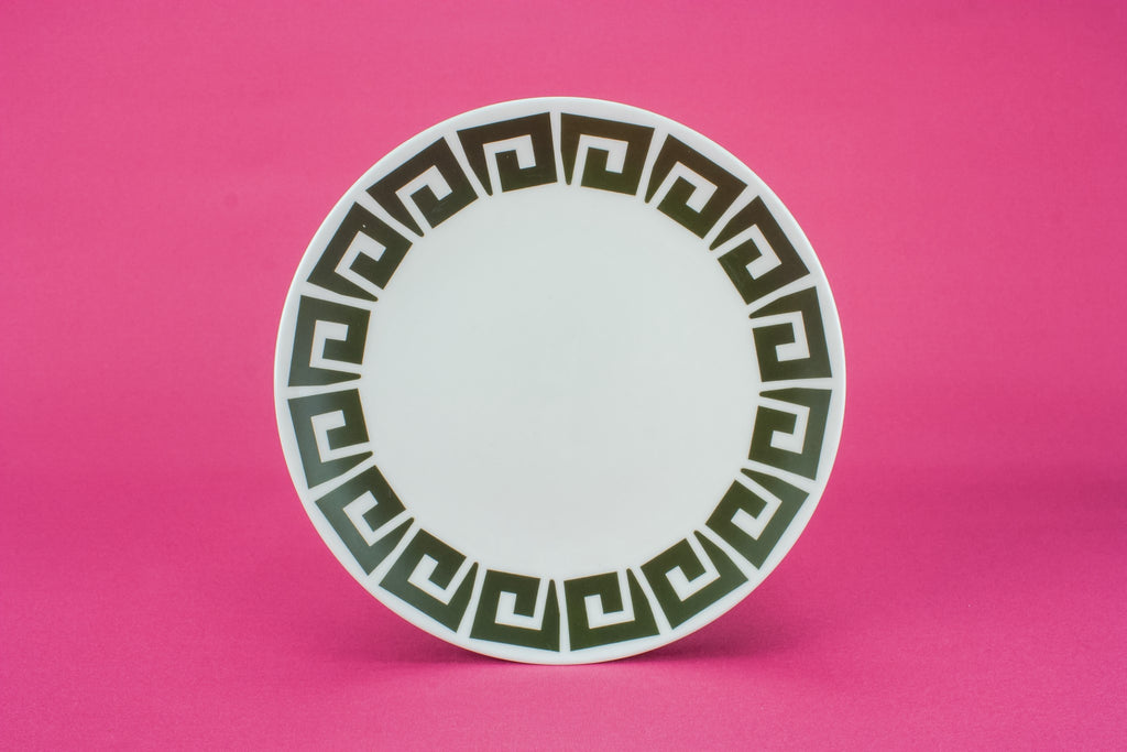 6 Modernist bone china plates
