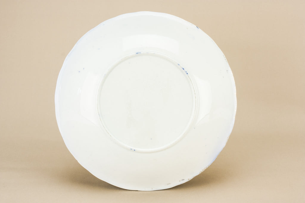 Flow blue serving bowl