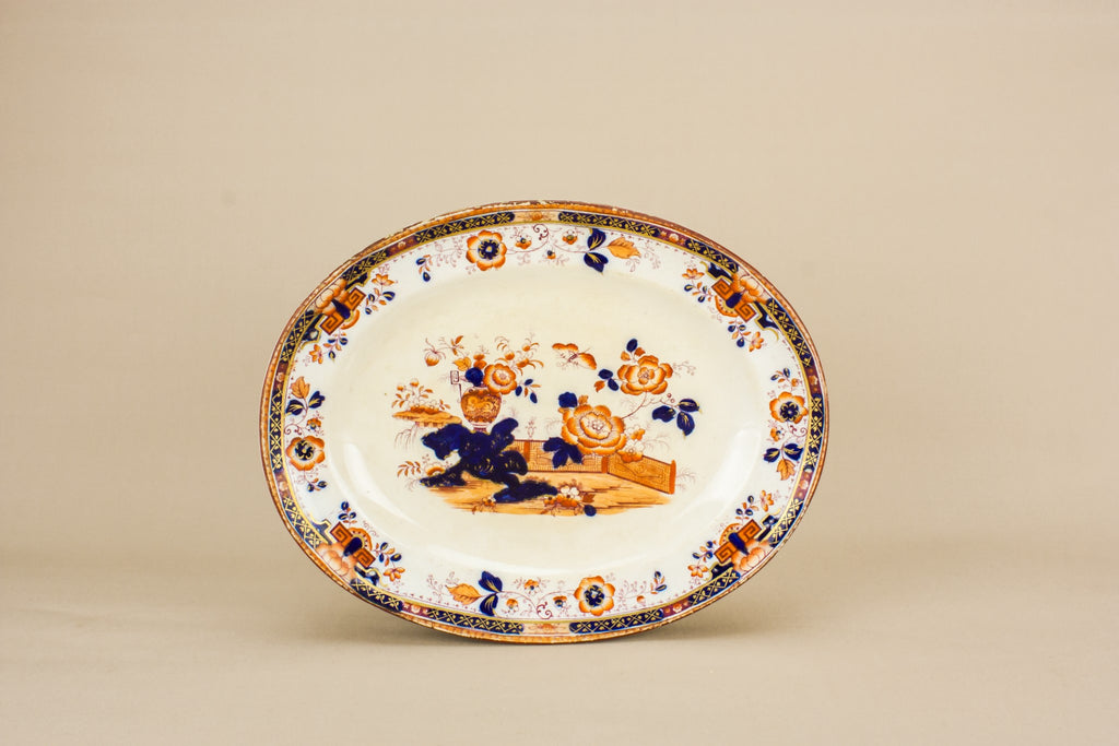 High Victorian pottery platter