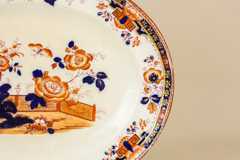 High Victorian pottery platter