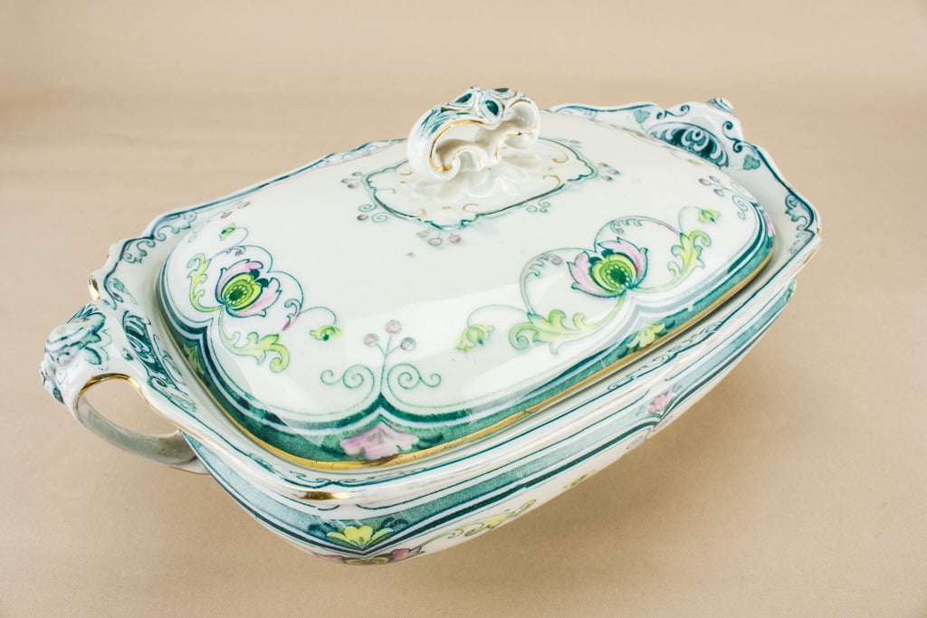 Art Nouveau bone china tureen