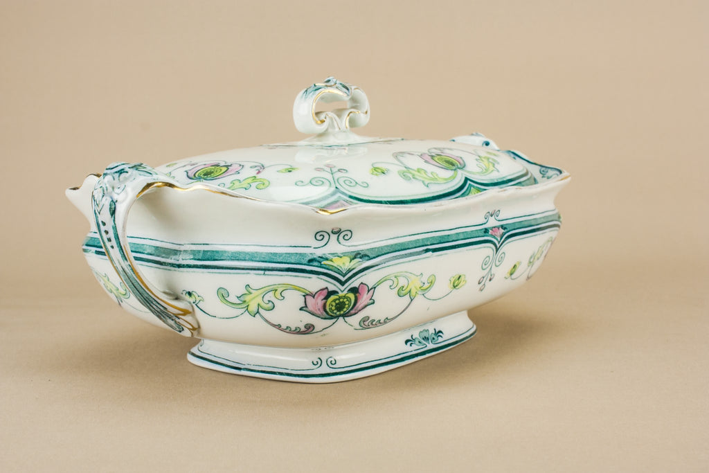 Art Nouveau bone china tureen