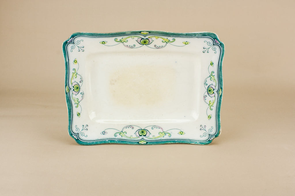 Art Nouveau pottery platter