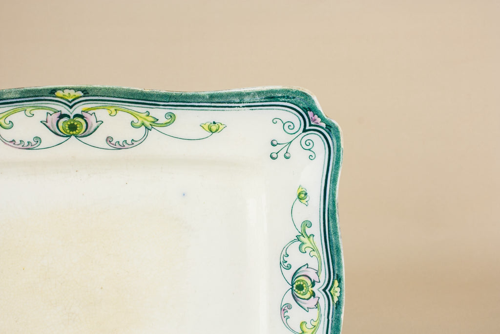 Art Nouveau pottery platter