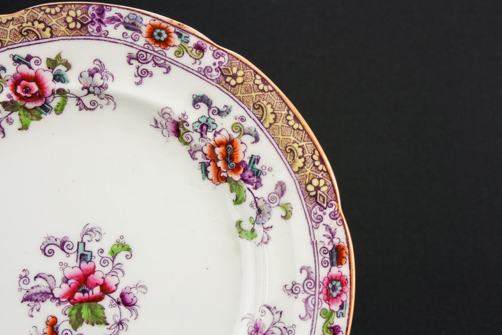 Floral tea set for four