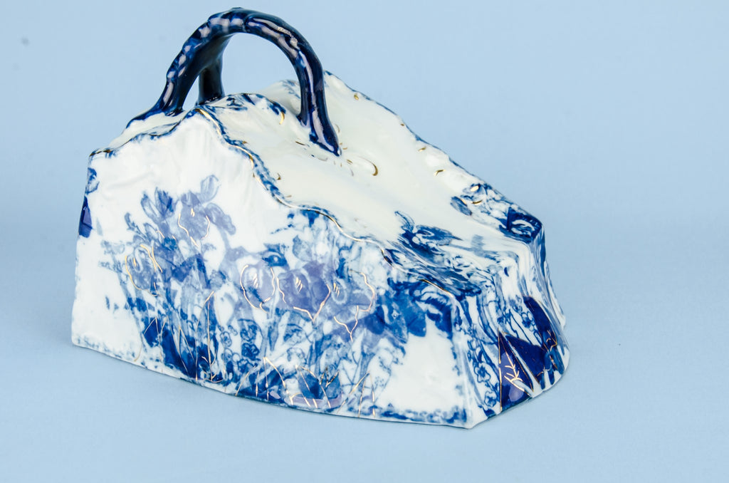 Blue and white cheese dish