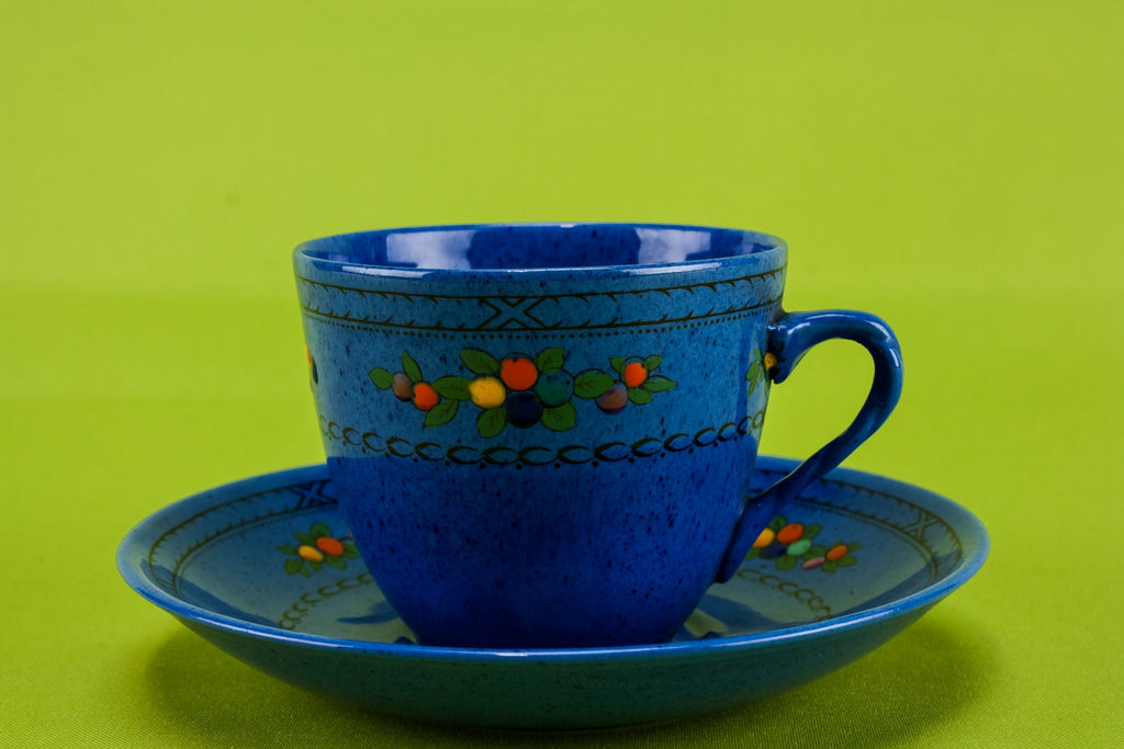 Art Deco blue tea set