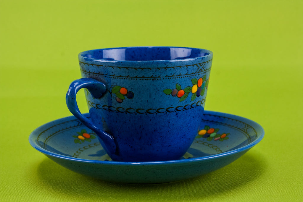 Art Deco blue tea set