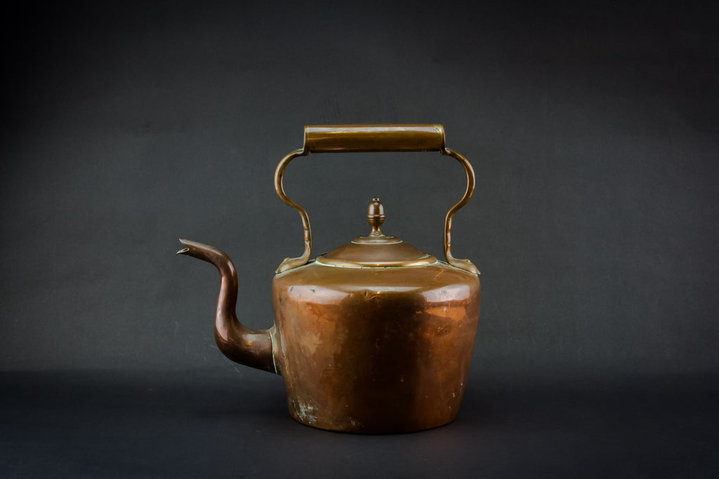 Copper Victorian kettle
