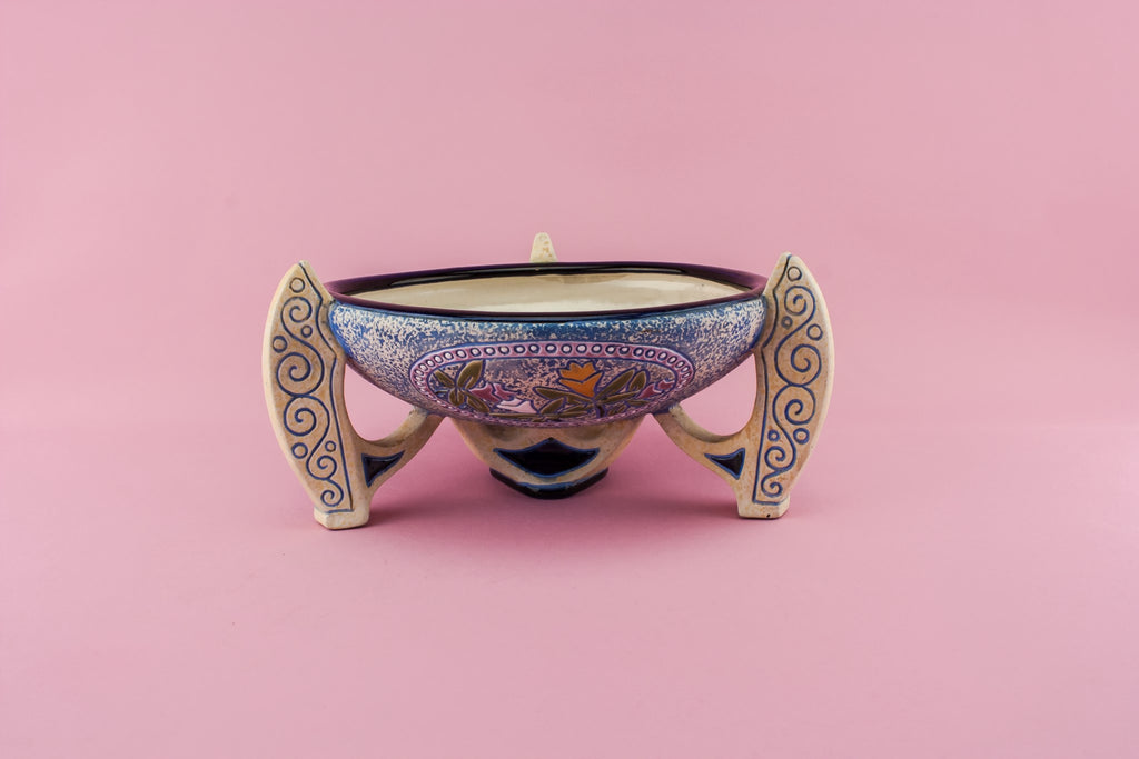 Modernist pottery serving bowl