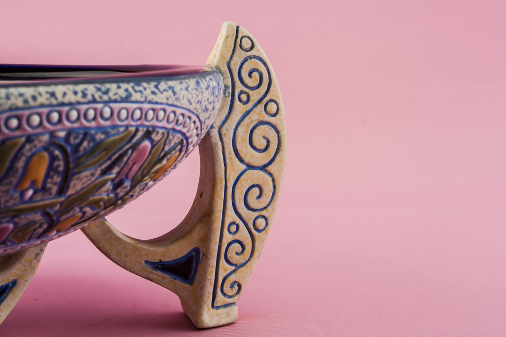 Modernist pottery serving bowl
